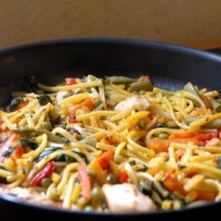 Спагети по японски