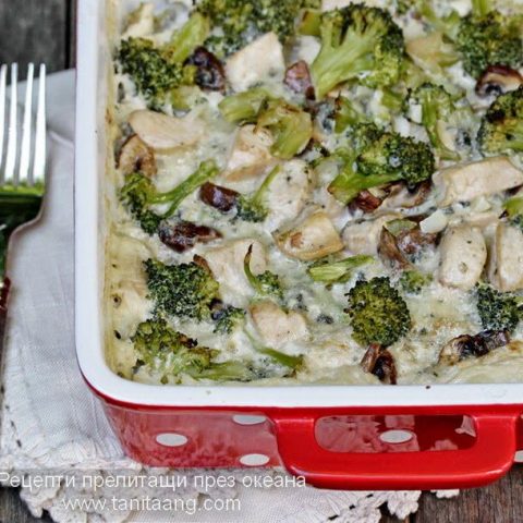 Пилешки гърди с броколи