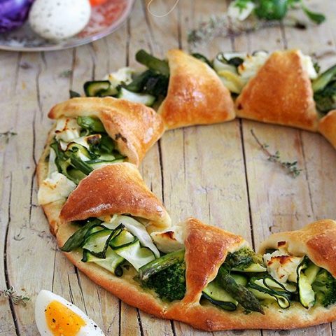 Зелен пролетен венец